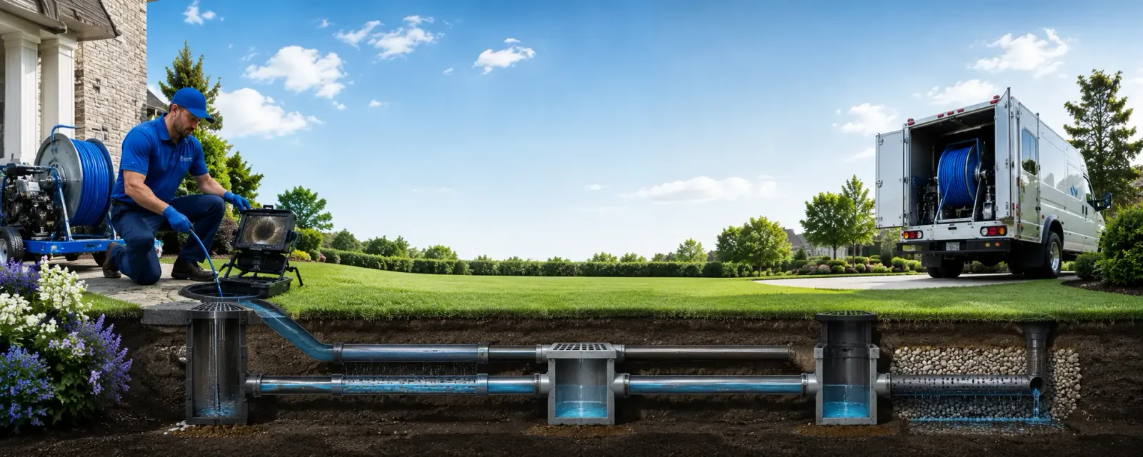 Outdoor drain cleaning information for Bergman, AR